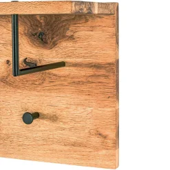 Wohnen Garderoben<Eiche Hängegarderobe mit Hutboden - Cadama