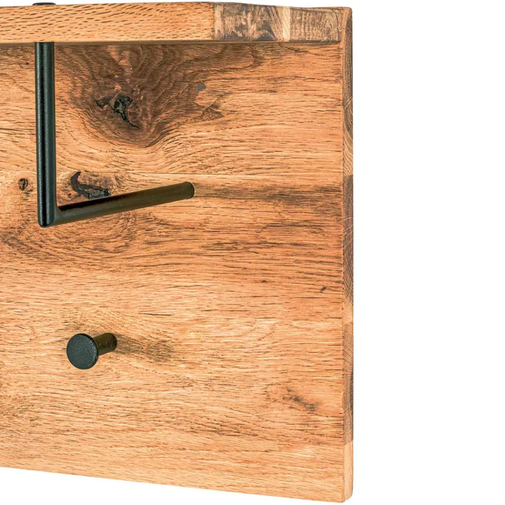 Wohnen Garderoben<Eiche Hängegarderobe mit Hutboden - Cadama
