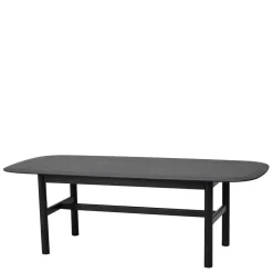 Wohnen Tische<Eiche Massivholz Couchtisch in Schwarz - Gracey