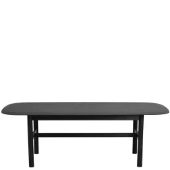 Wohnen Tische<Eiche Massivholz Couchtisch in Schwarz - Gracey