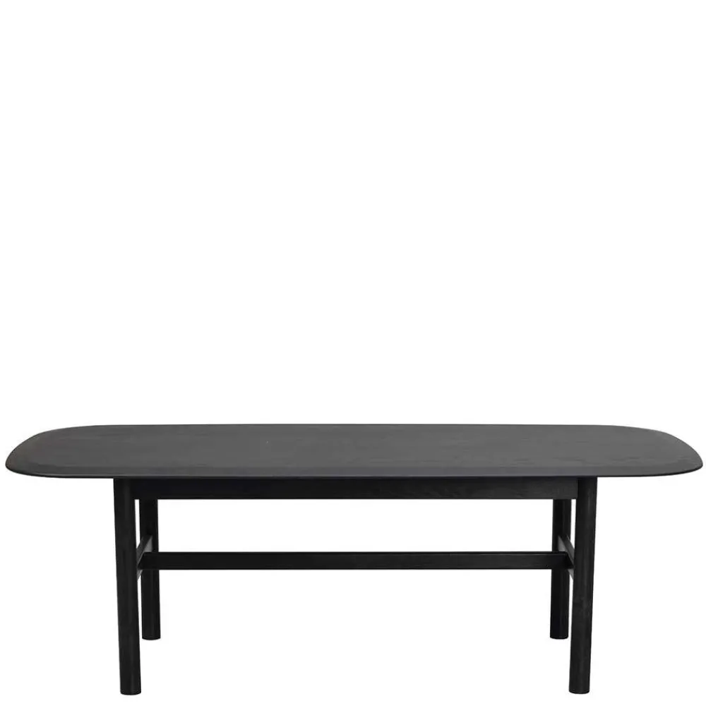 Wohnen Tische<Eiche Massivholz Couchtisch in Schwarz - Gracey