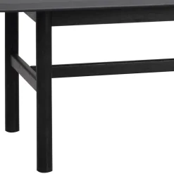 Wohnen Tische<Eiche Massivholz Couchtisch in Schwarz - Gracey