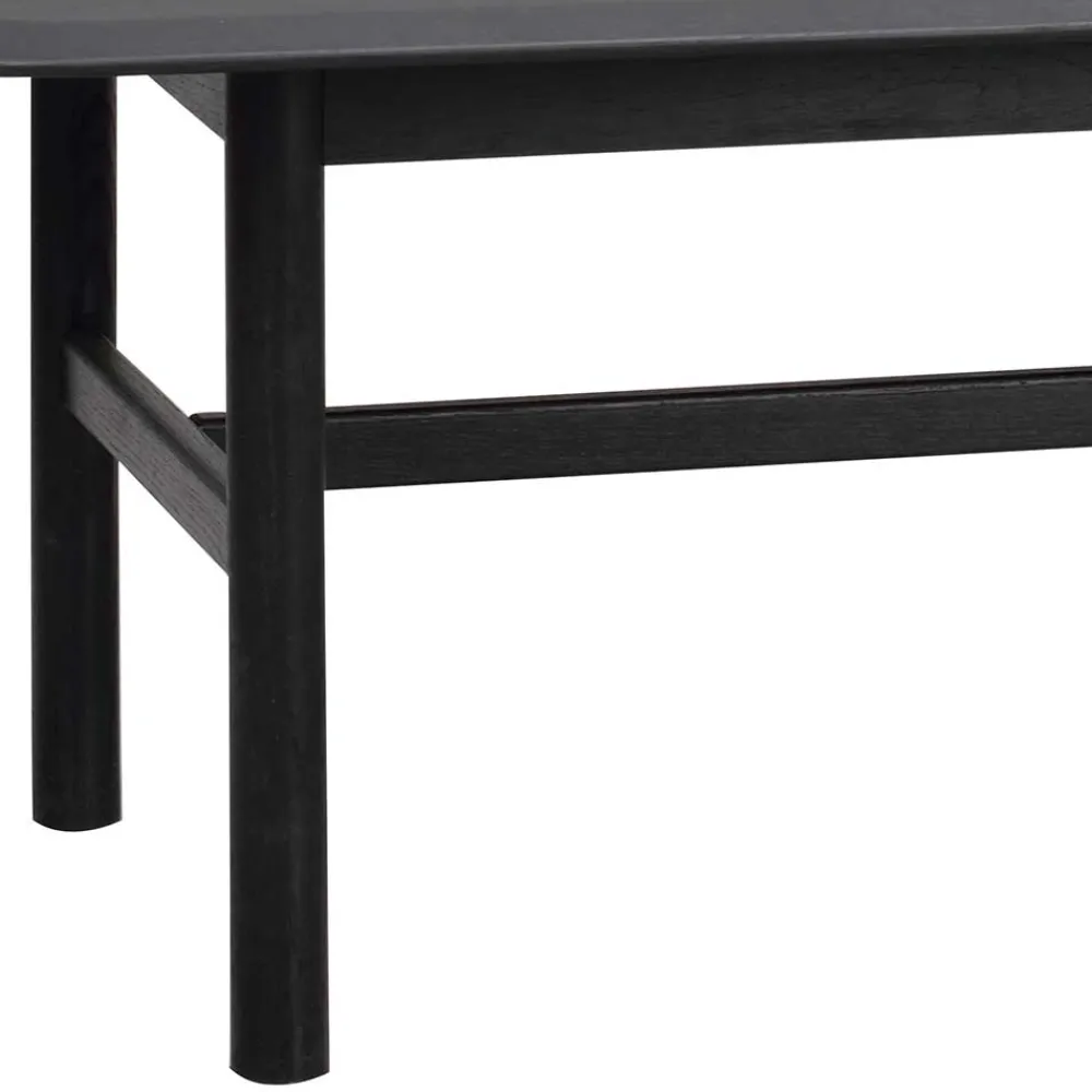 Wohnen Tische<Eiche Massivholz Couchtisch in Schwarz - Gracey