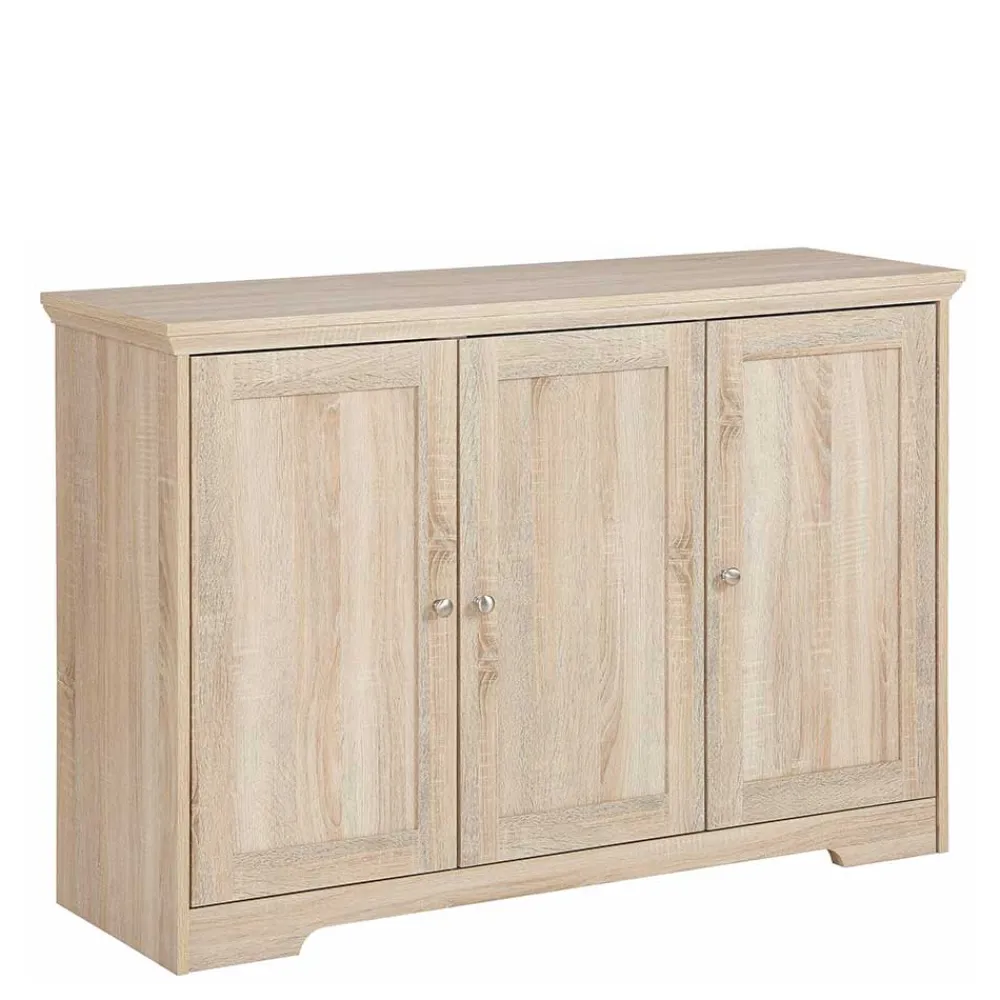 Wohnen Sideboards<Eiche Nachbildung Kommode mit drei Türen - Rienva