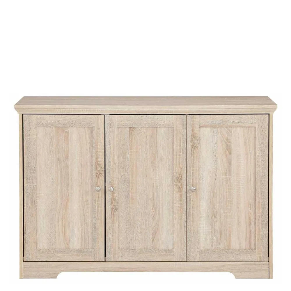 Wohnen Sideboards<Eiche Nachbildung Kommode mit drei Türen - Rienva