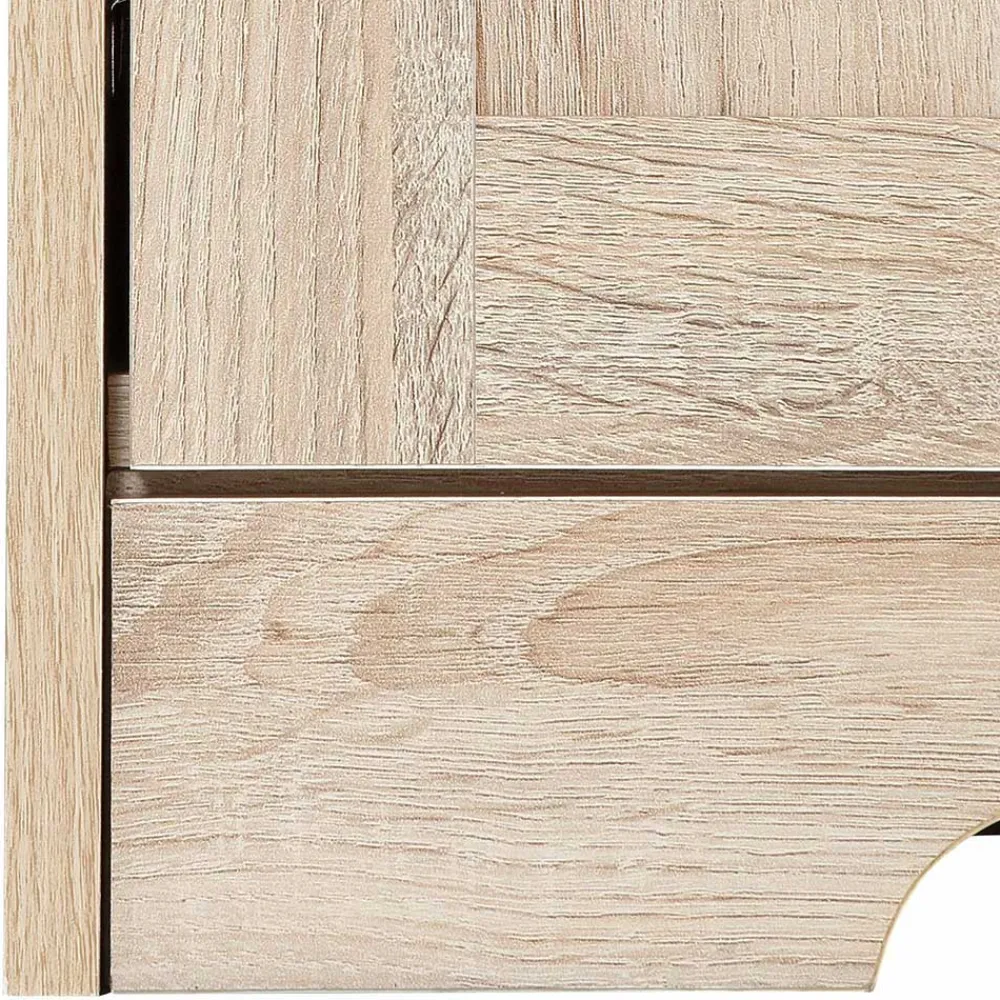 Wohnen Sideboards<Eiche Nachbildung Kommode mit drei Türen - Rienva