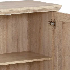 Wohnen Sideboards<Eiche Nachbildung Kommode mit drei Türen - Rienva