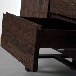 Wohnen Sideboards<Eiche Sideboard in dunkel lackiert und gebürstet - Vedraza