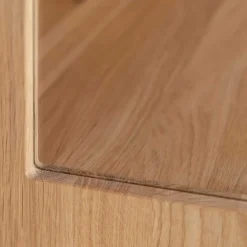 Wohnen Highboards|Vitrinen<Eichenholz Highboard mit Hirnholz Applikation - Deruta