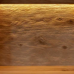 Wohnen Highboards|Vitrinen<Eichenholz Highboard mit Hirnholz Applikation - Deruta
