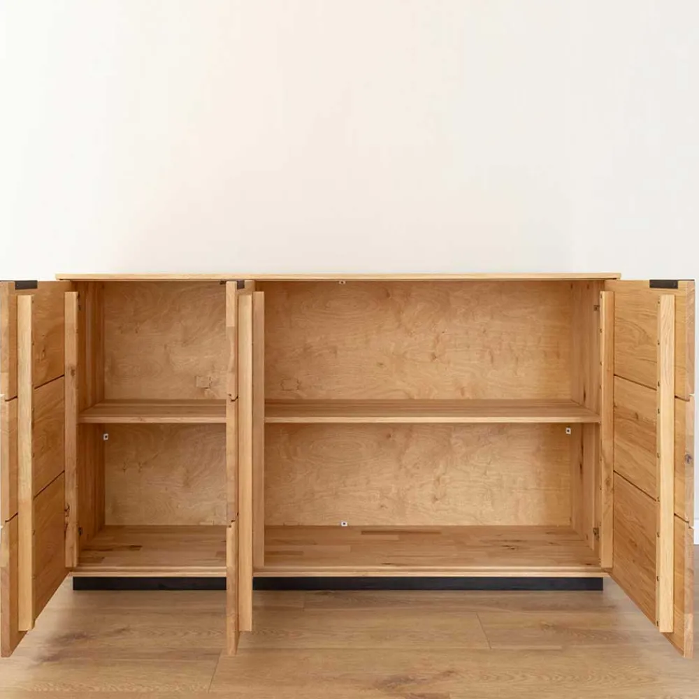 Wohnen Sideboards<Eichenholz Sideboard mit Sockelgestell - Judita