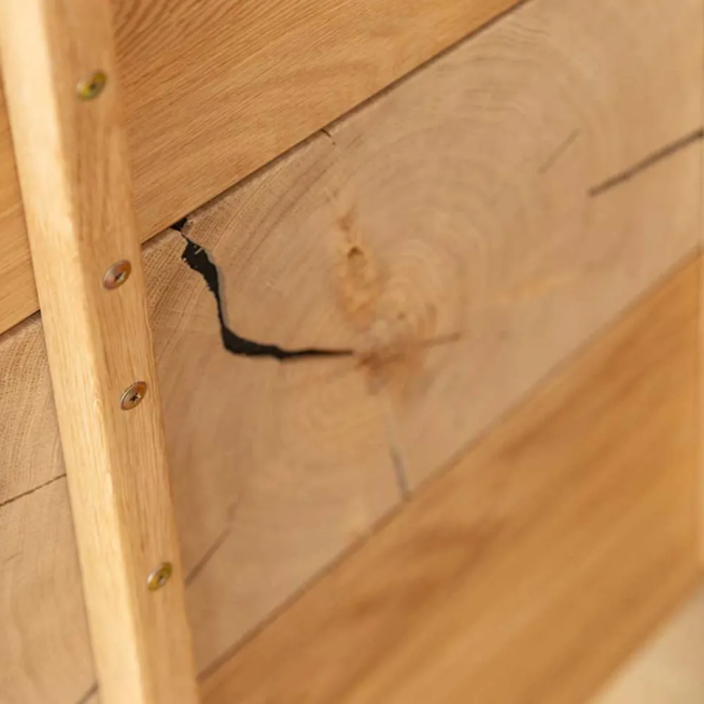 Wohnen Sideboards<Eichenholz Sideboard mit Hirnholz Applikation - Deruta