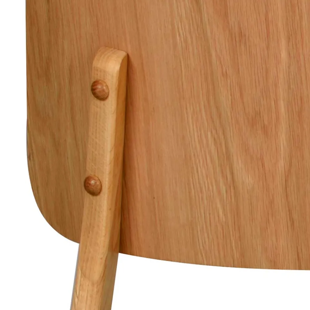 Wohnen Stühle<Eichenholz Stuhl mit Polster - Onan (2er Set)