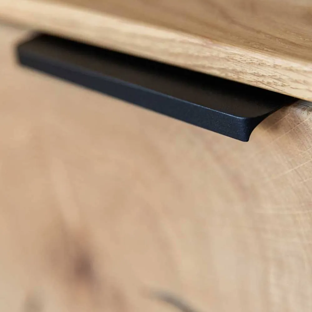 Wohnen Tv & Hifi-Möbel|Lowboards<Eichenholz TV Board mit Hirnholz Applikation - Deruta