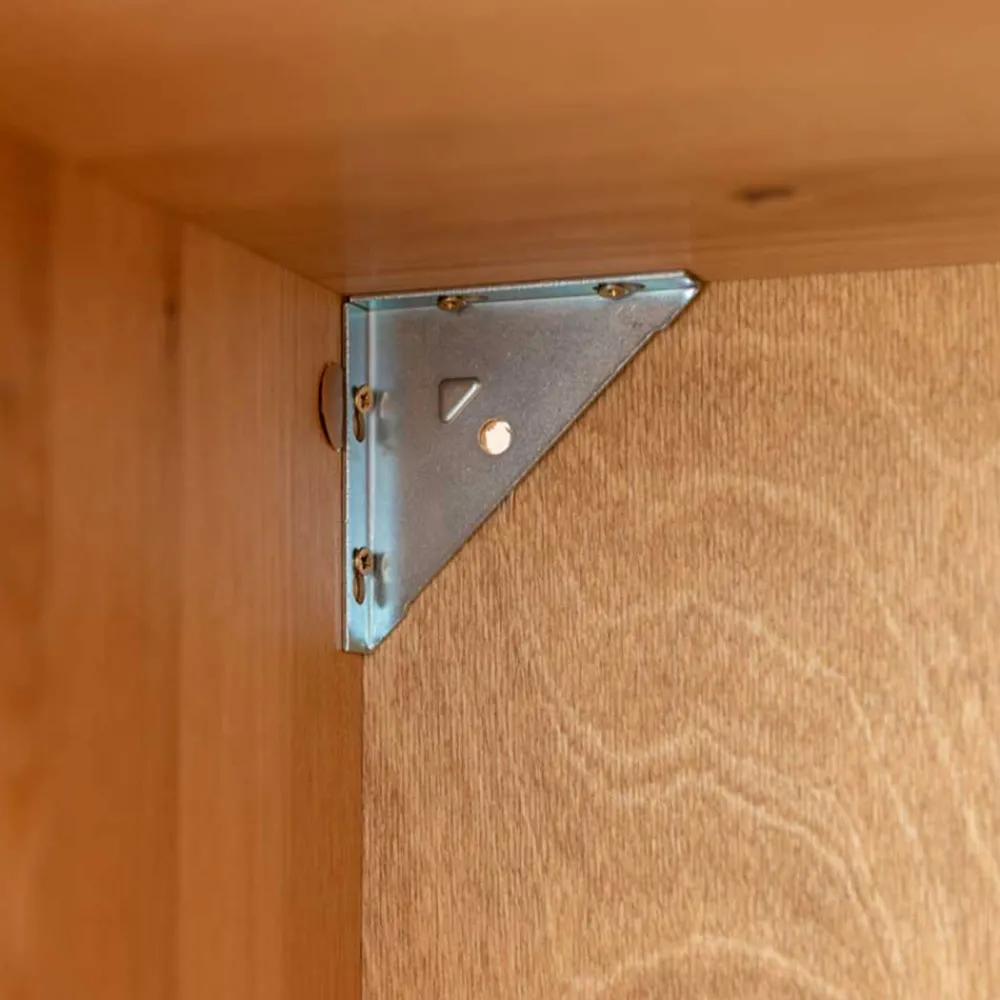 Wohnen Vitrinen<Eichenholz Vitrine mit LED Beleuchtung - Judita