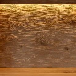 Wohnen Vitrinen<Eichenholz Vitrine mit LED Beleuchtung - Judita