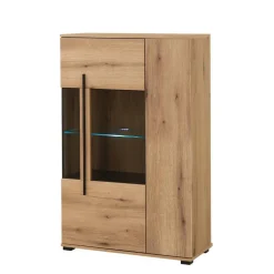 Wohnen Wohnwände<Eicheoptik Wohnzimmermöbel Set - Brocus (vierteilig)