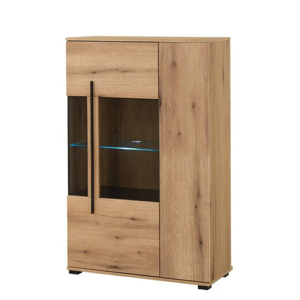 Wohnen Wohnwände<Eicheoptik Wohnzimmermöbel Set - Brocus (vierteilig)