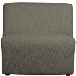 Wohnen Sofas<Einsitzer Couchmodul aus Boucle in Dunkelgrün - Racapulco