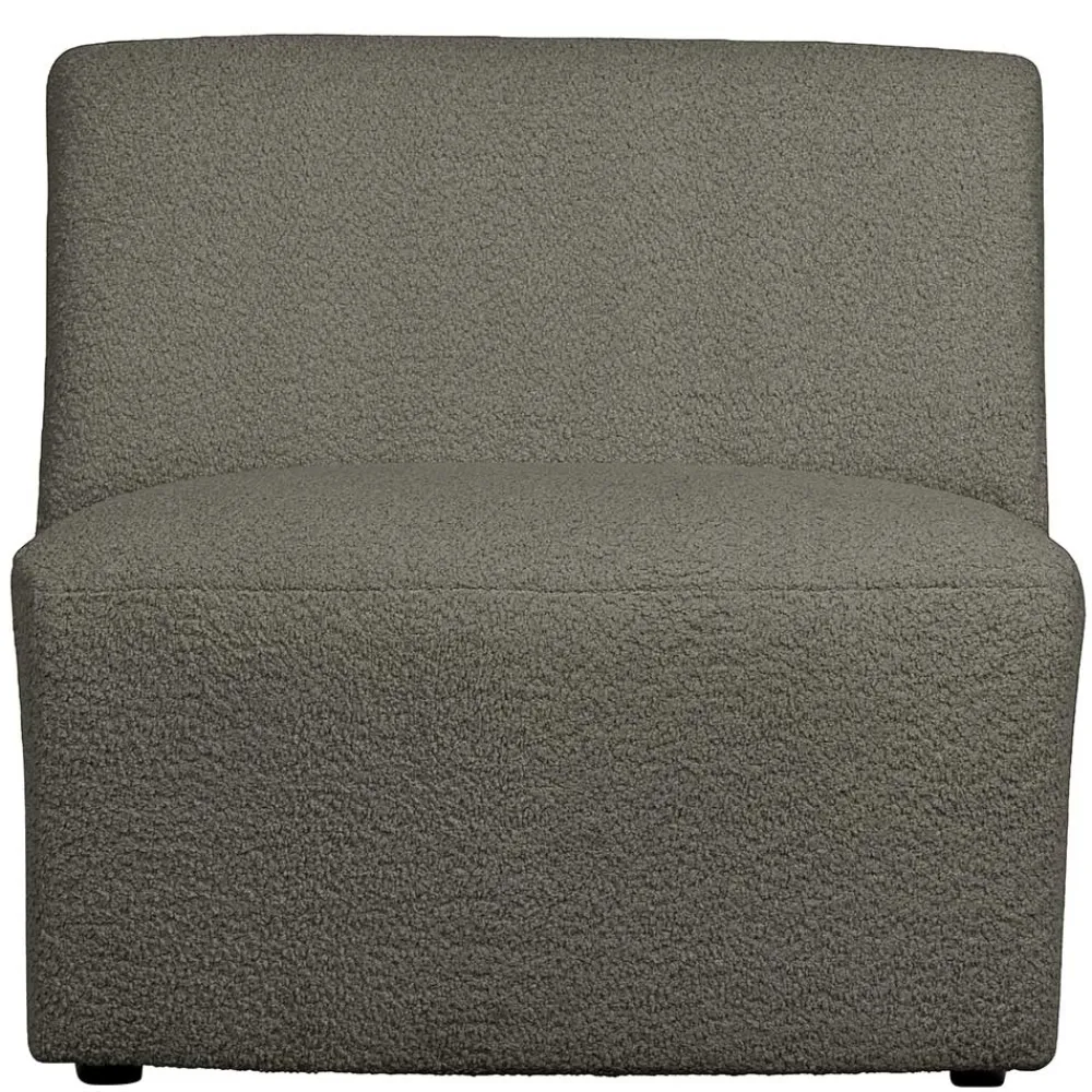 Wohnen Sofas<Einsitzer Couchmodul aus Boucle in Dunkelgrün - Racapulco