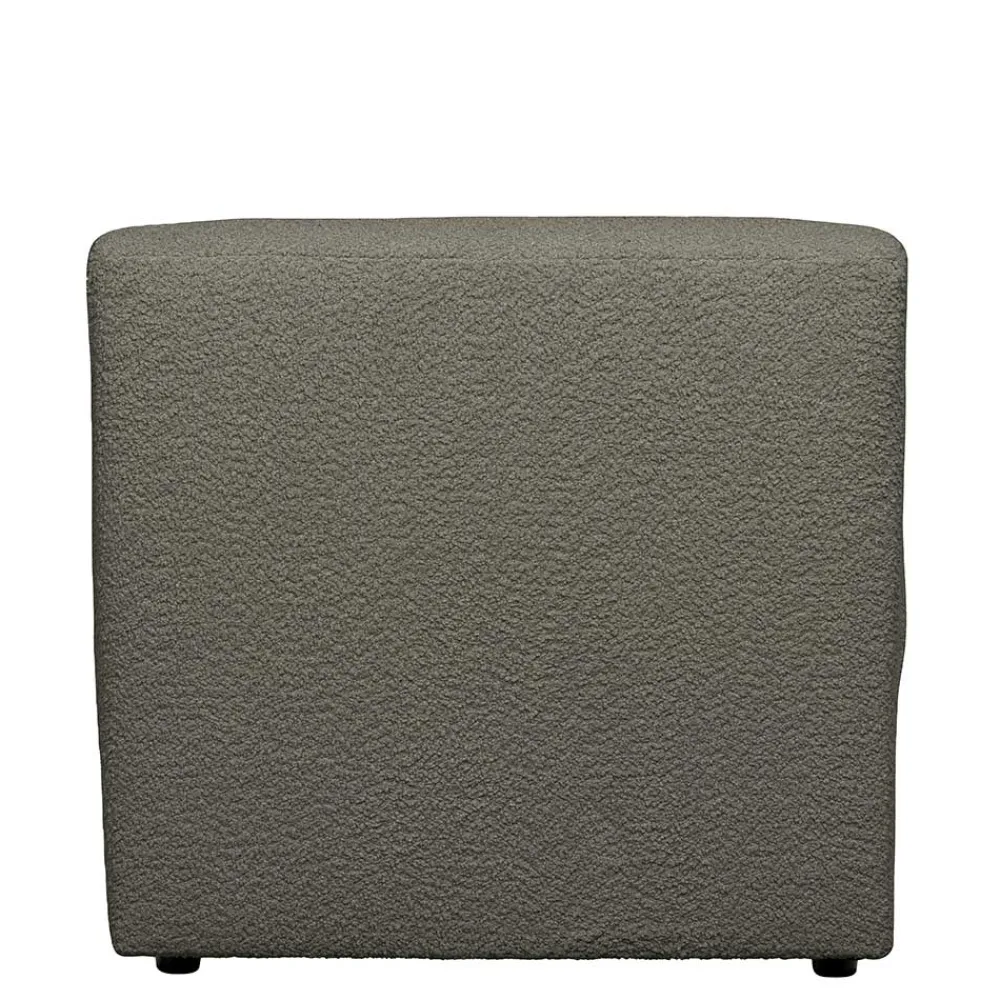 Wohnen Sofas<Einsitzer Couchmodul aus Boucle in Dunkelgrün - Racapulco