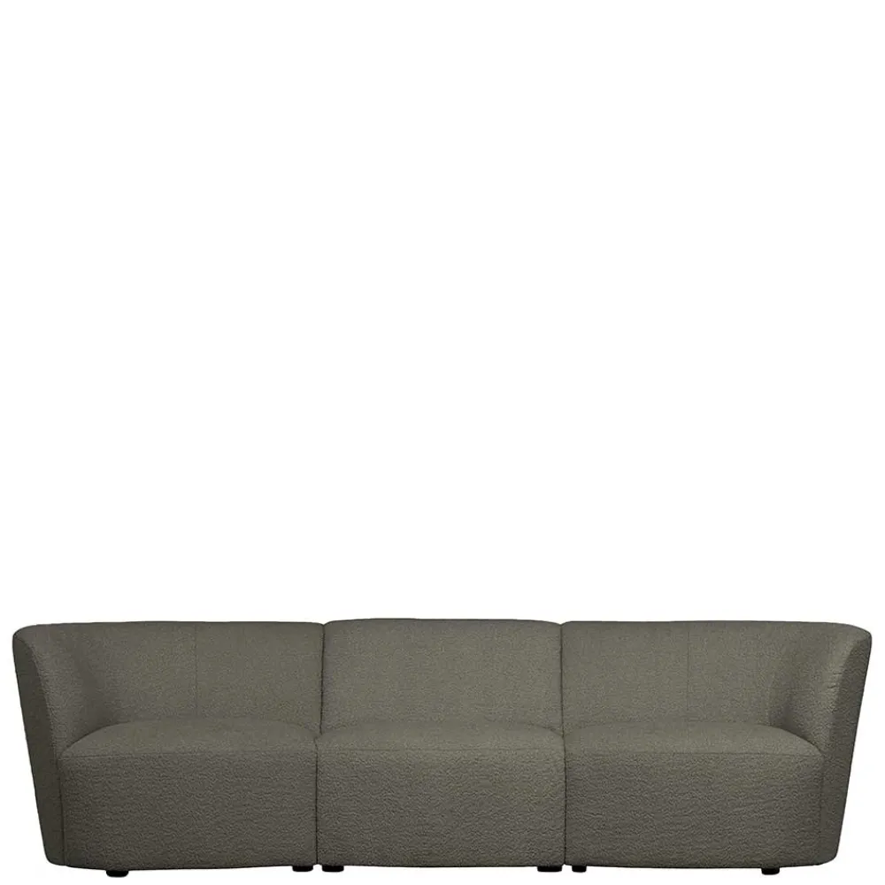 Wohnen Sofas<Einsitzer Couchmodul aus Boucle in Dunkelgrün - Racapulco