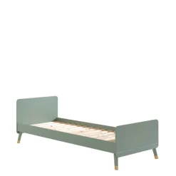 Wohnen Betten<Einzelbett in Graugrün & Gold - Appoloni (zweiteilig)
