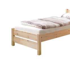 Wohnen Betten<Einzelbett Jeff aus Kiefer Massivholz