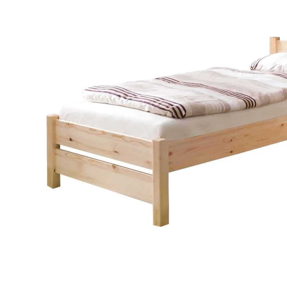 Wohnen Betten<Einzelbett Jeff aus Kiefer Massivholz