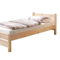 Wohnen Betten<Einzelbett Jeff aus Kiefer Massivholz