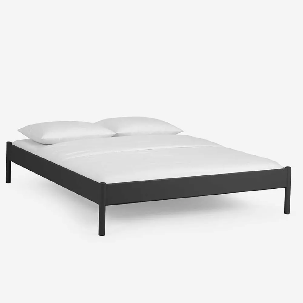 Wohnen Betten<Einzelbett Lanuge aus schwarzem Metall (zweiteilig)
