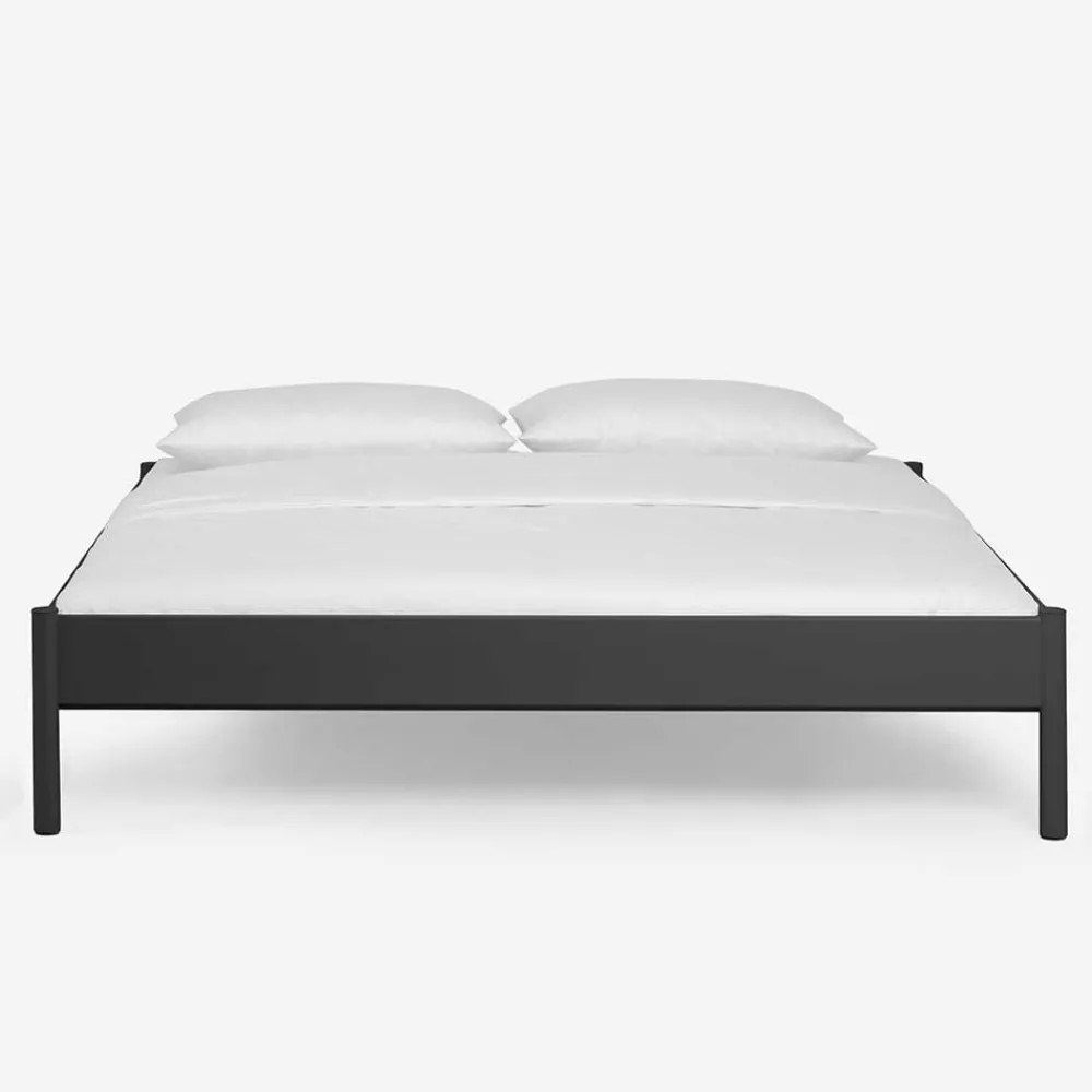 Wohnen Betten<Einzelbett Lanuge aus schwarzem Metall (zweiteilig)