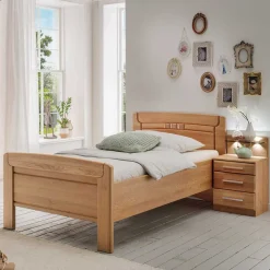 Wohnen Betten<Einzelbett mit Nachtkommode Set - Sendician (zweiteilig)