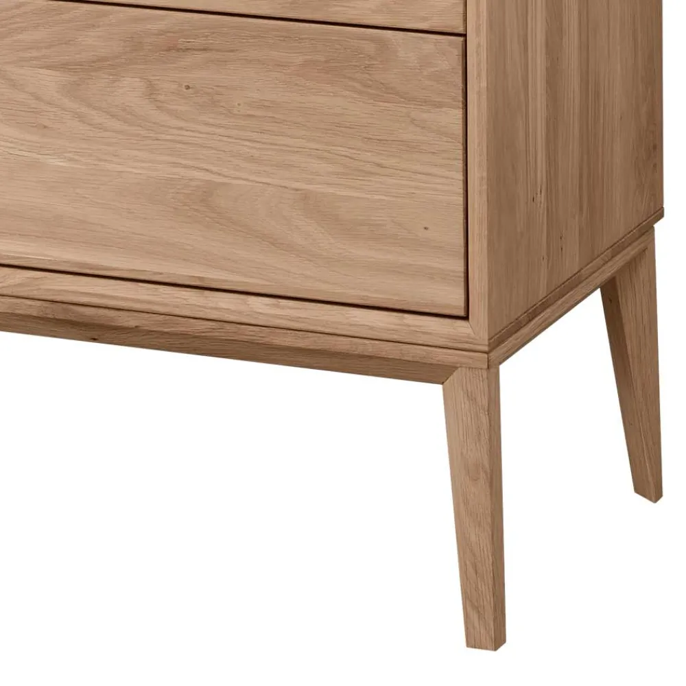 Wohnen Sideboards<Elegante Kommode aus Wildeiche Bianco geölt - Lamia