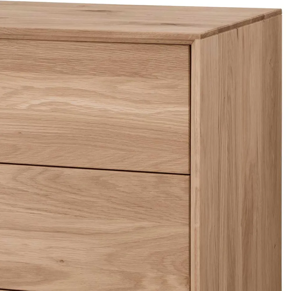 Wohnen Sideboards<Elegante Kommode aus Wildeiche Bianco geölt - Lamia