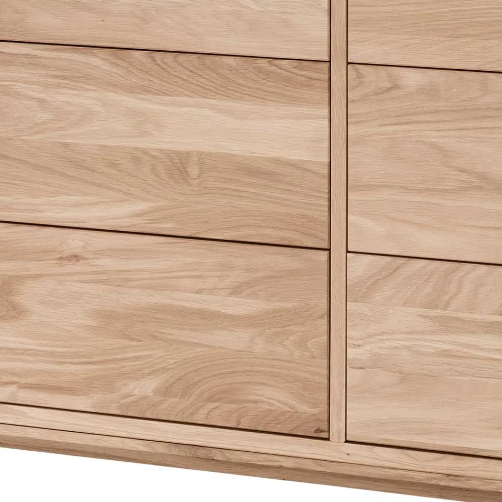 Wohnen Sideboards<Elegante Kommode aus Wildeiche Bianco geölt - Lamia