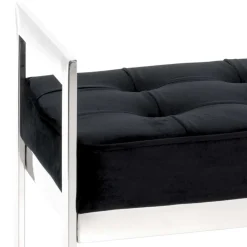 Wohnen Sitzbank<Elegante Sitzbank in Schwarz Samt - Moda