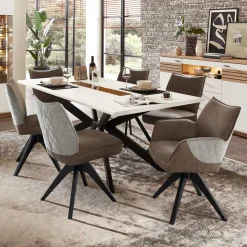 Wohnen Sitzgruppe<Elegante Sitzgruppe siebenteilig - Niam (siebenteilig)