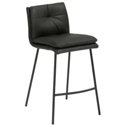 Wohnen Hocker<Eleganter Barstuhl in Anthrazit - Isael