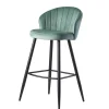 Wohnen Hocker<Eleganter Barstuhl in Mintgrün Samt - Bennet