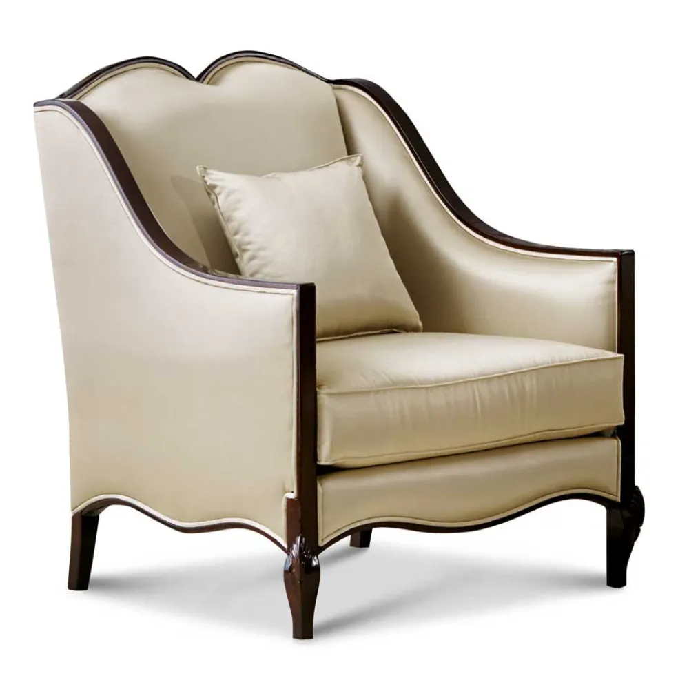 Wohnen Sessel<Eleganter Polstersessel in Beige - Sutolary