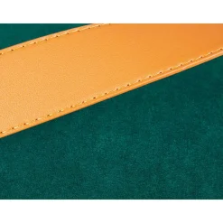 Wohnen Hocker<Eleganter Samt Polsterhocker in Grün & Braun - Campitello