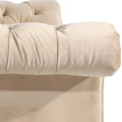 Wohnen Sofas<Elegantes Barocksofa in Beige Samtvelours - Hihat