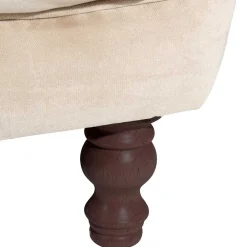Wohnen Sofas<Elegantes Barocksofa in Beige Samtvelours - Hihat
