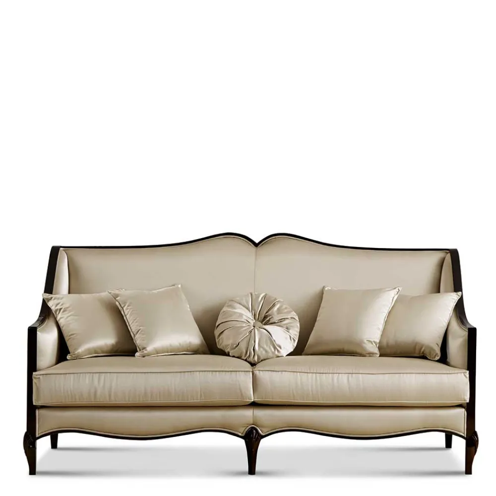 Wohnen Sofas<Elegantes Dreisitzer Sofa in Beige - Sutolary
