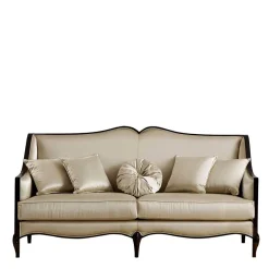 Wohnen Sofas<Elegantes Dreisitzer Sofa in Beige - Sutolary