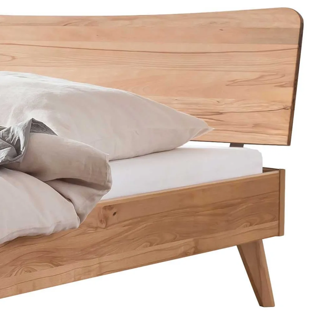 Wohnen Betten<Elegantes Holzbett aus geölter Wildeiche - Mathan