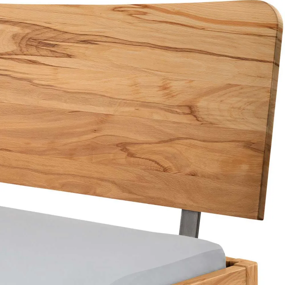 Wohnen Betten<Elegantes Holzbett aus geölter Wildeiche - Mathan