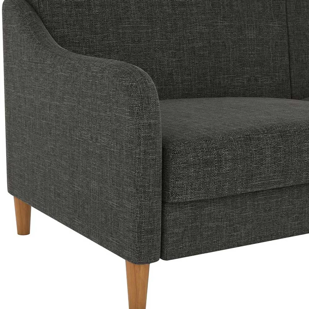 Wohnen Betten|Sofas<3er Bettsofa in Grau Stoffbezug - Tabara