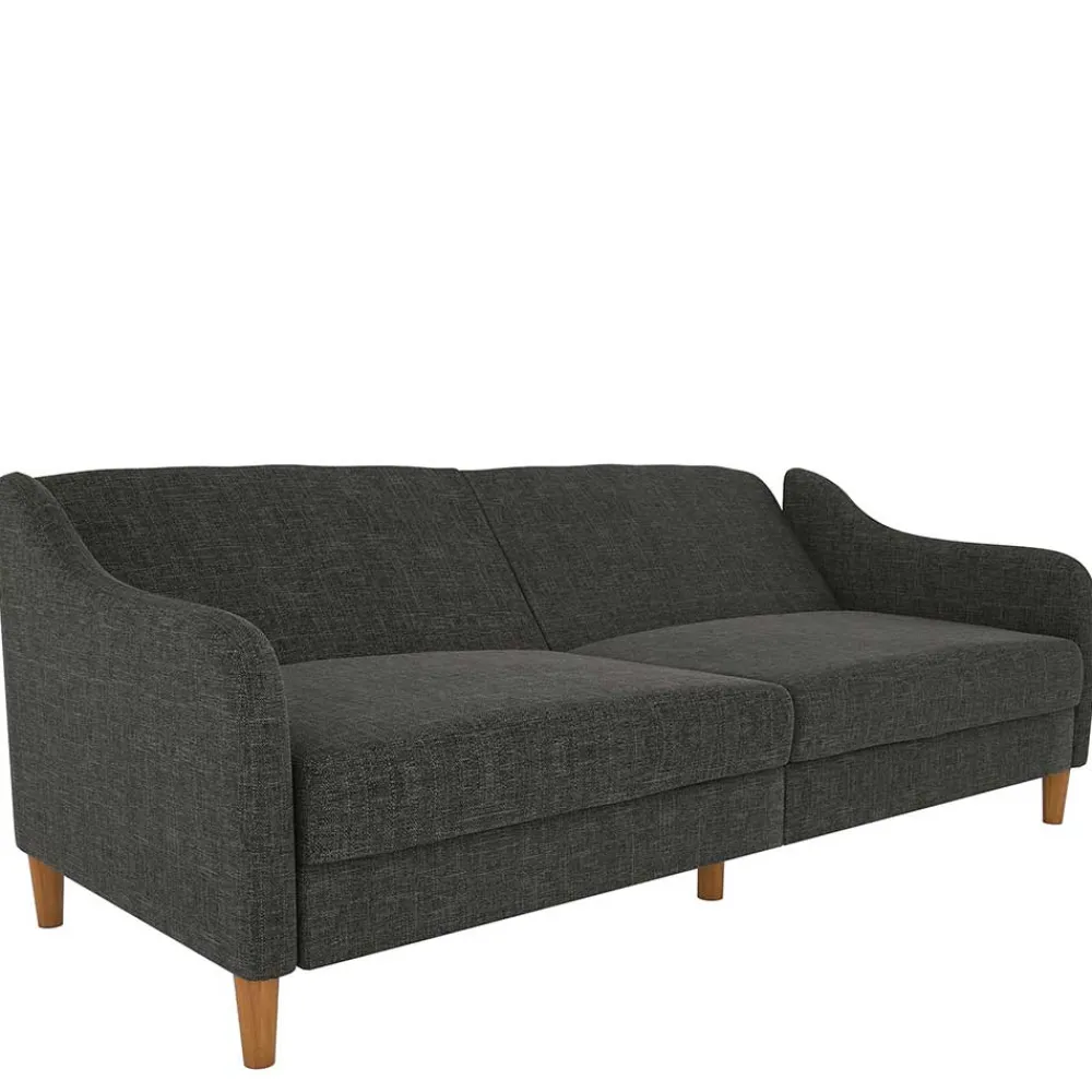 Wohnen Betten|Sofas<3er Bettsofa in Grau Stoffbezug - Tabara